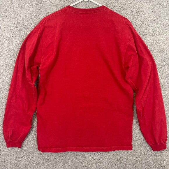 Vintage UNM‎ Lobos Football T-Shirt 2002 Las Vegas Bowl Men’s Red Long Sleeve - Picture 9 of 9